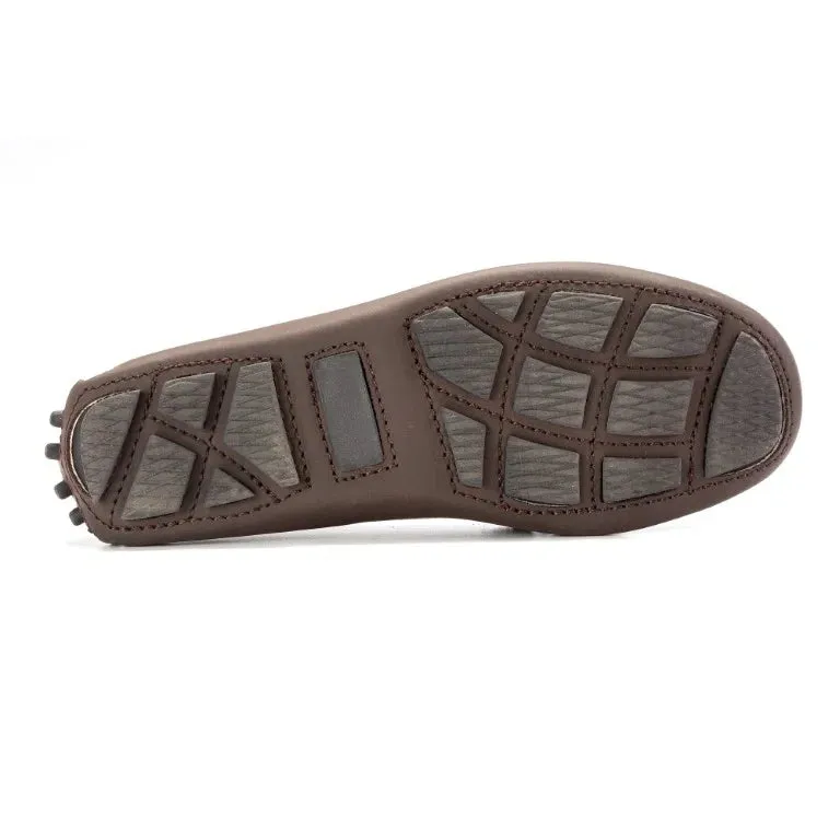 2549 - Brown Sahara Leather Soft Loafer for Girl by London Kids