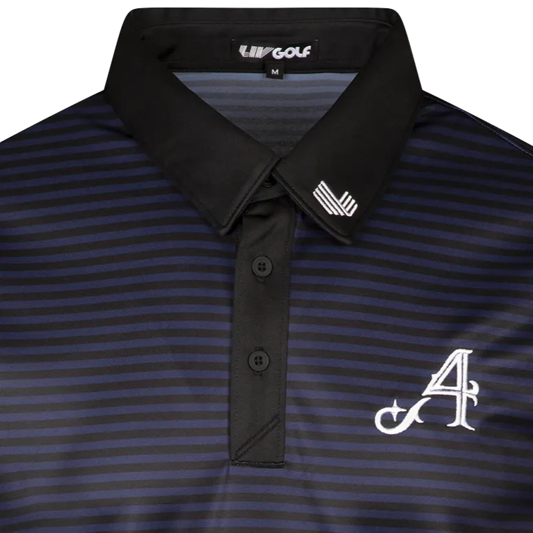 4Aces GC | Striped Logo Polo