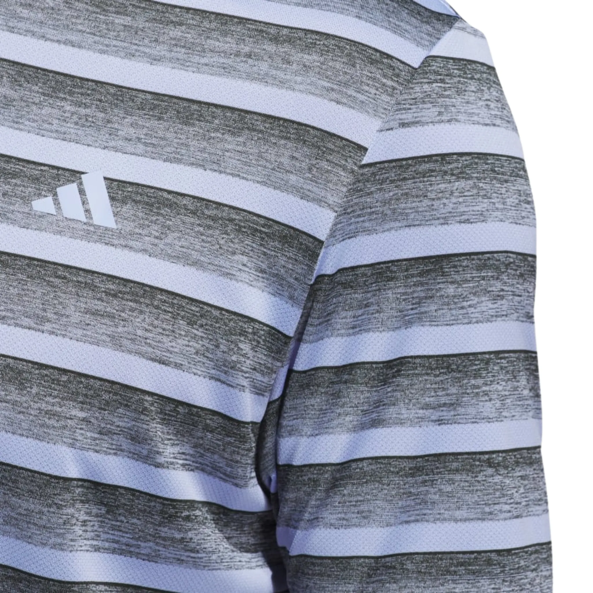 Adidas Two-Colour Striped Mens Polo Shirt