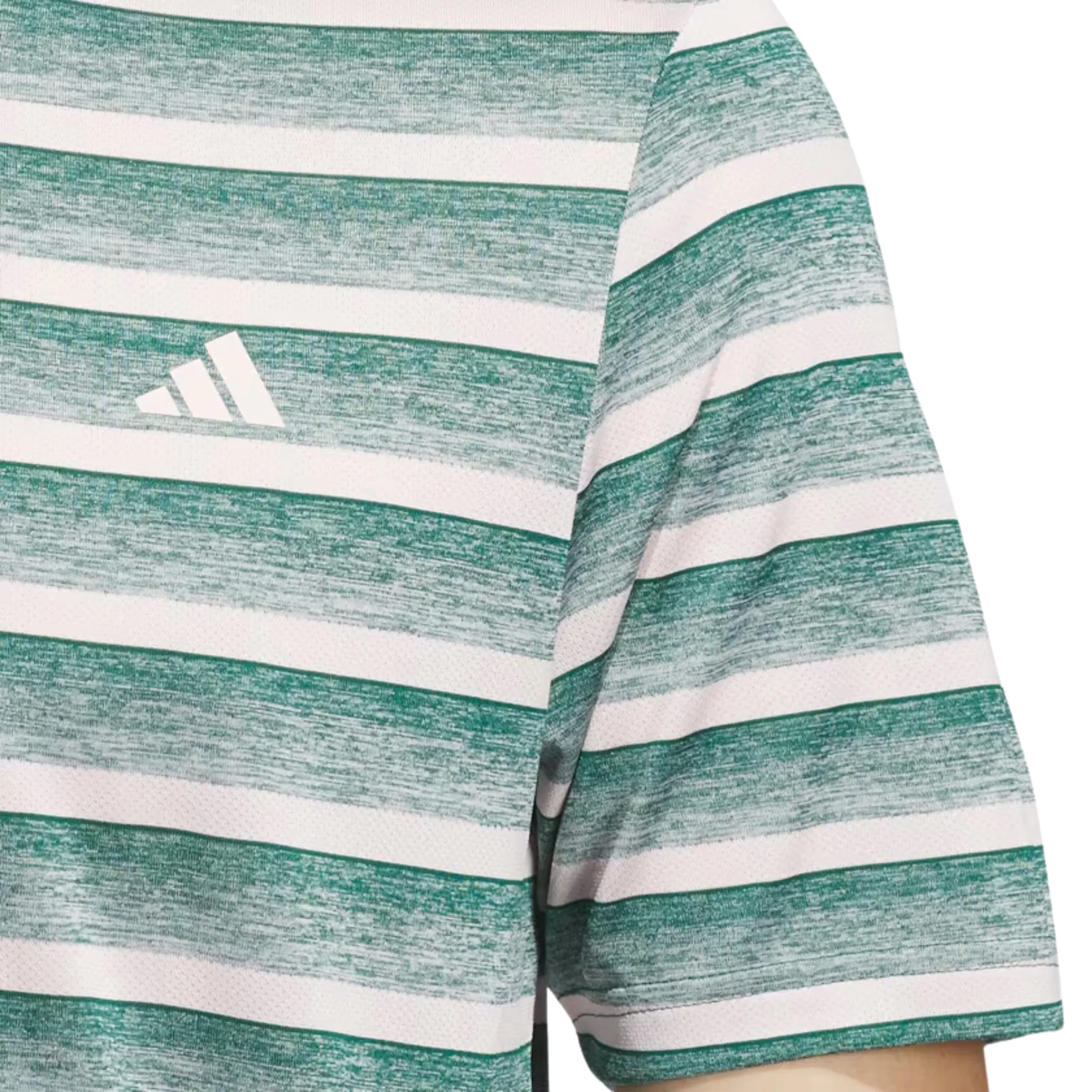 Adidas Two-Colour Striped Mens Polo Shirt