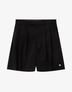 Amiri Black Double Pleat Shorts