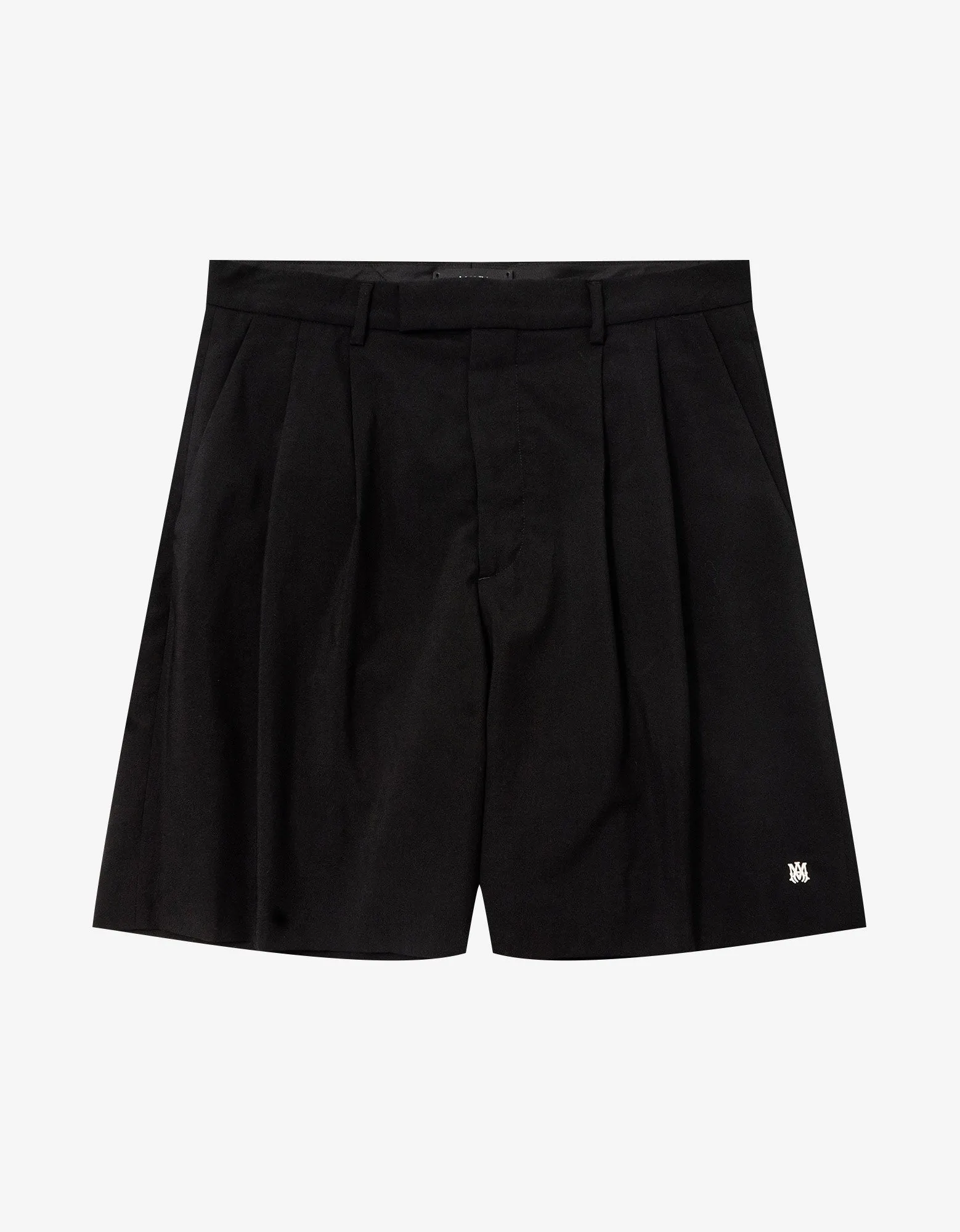 Amiri Black Double Pleat Shorts