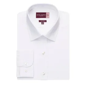 BA084-15 Brook Taverner Mens Rapino Long Sleeve Shirt White 15"