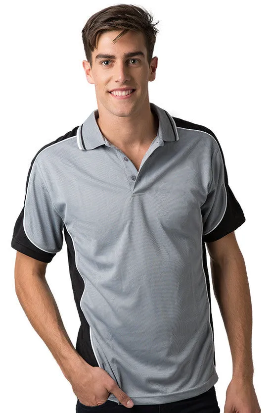 Be Seen Men's Polo Shirt With Striped Collar 3rd( 7 Color ) (BSP15)