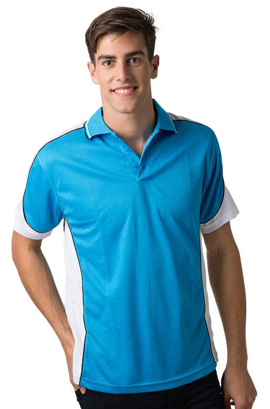 Be Seen Men's Polo Shirt With Striped Collar 3rd( 7 Color ) (BSP15)