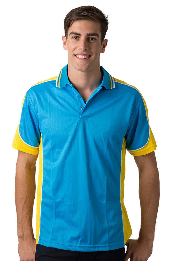 Be Seen Men's Polo Shirt With Striped Collar 3rd( 7 Color ) (BSP15)