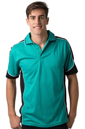 Be Seen Men's Polo Shirt With Striped Collar  6th( 7 Color ) (BSP15)