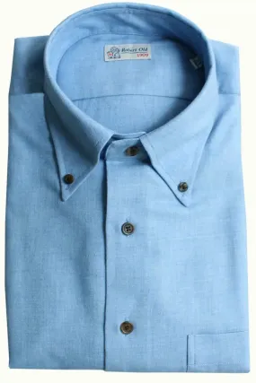 Blue Mist with Contrast Buttons Premium Cashmerello Shirt