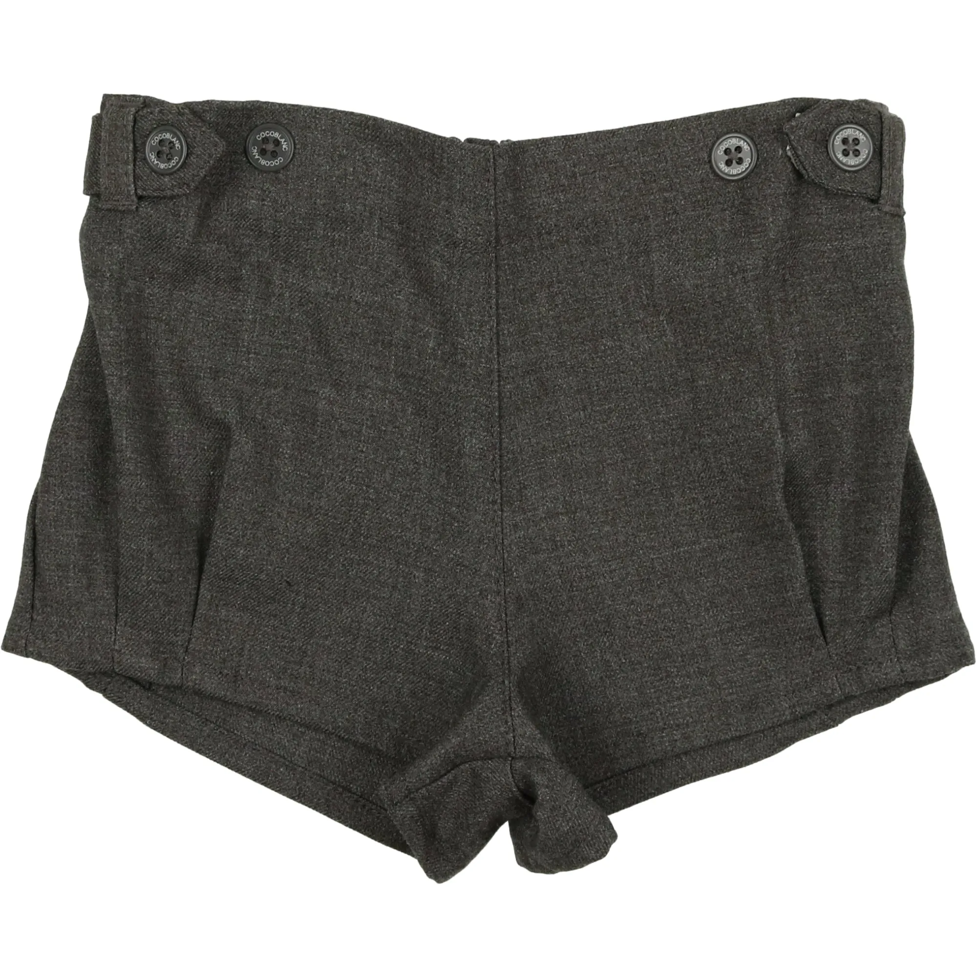 Coco Blanc Grey Wool Shorts