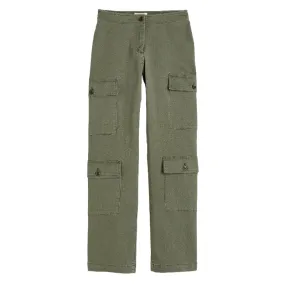 Cotton trousers H&M, green