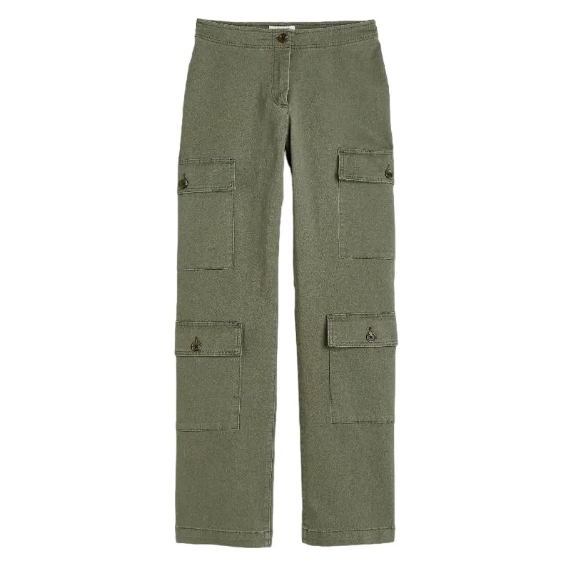 Cotton trousers H&M, green