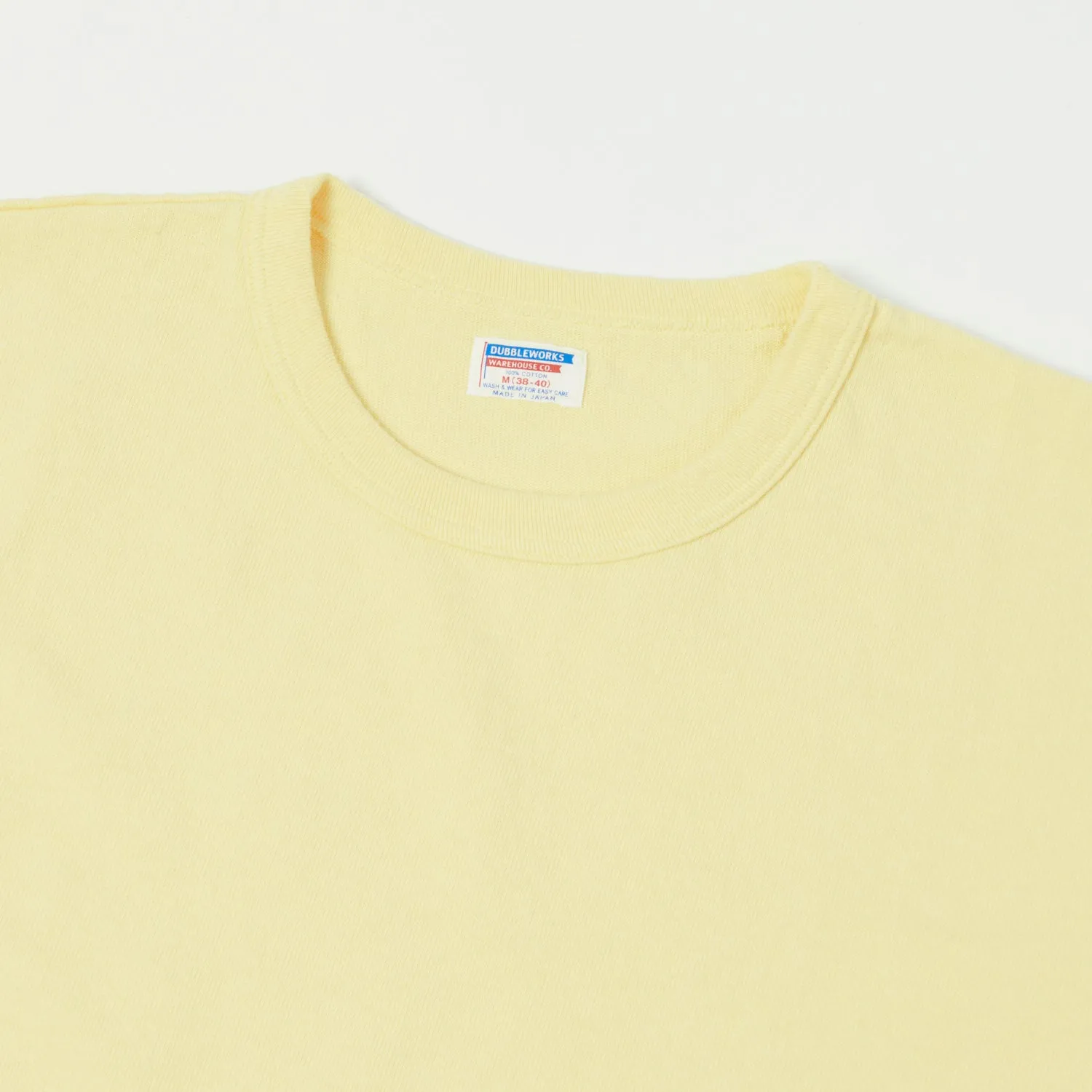 Dubbleworks Heavy Fabric SS Tee - Pale Yellow