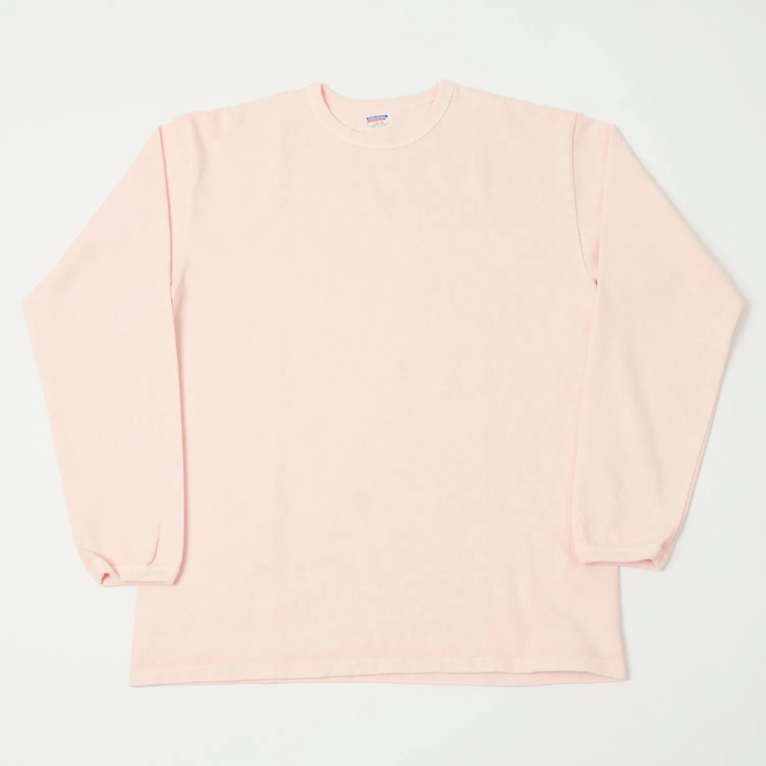 Dubbleworks Long Sleeve Heavy Fabric Pigment Dyed Tee - Pink