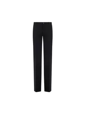 Flared Fitted Pants in Wool