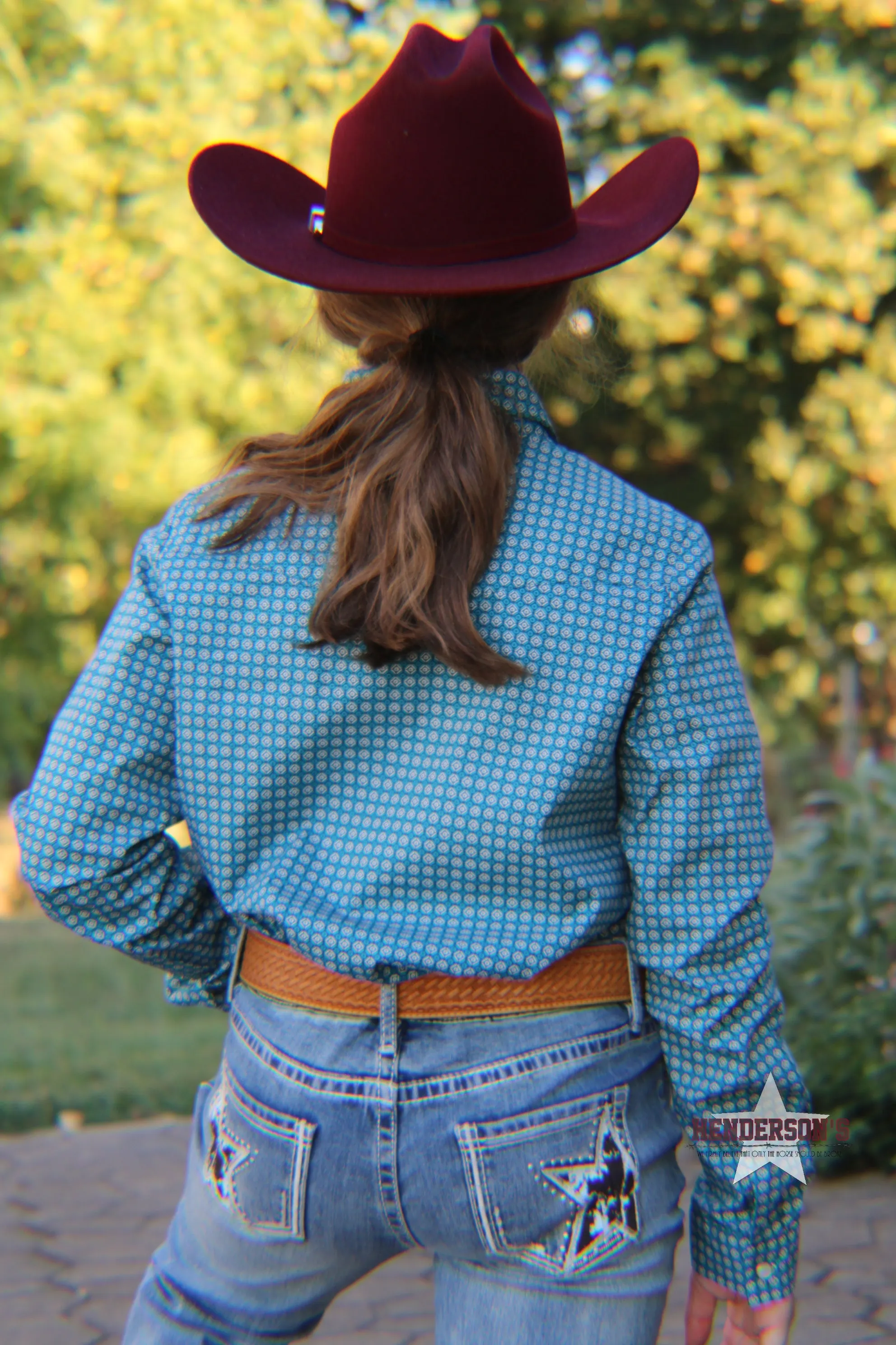 Girl's Azure Neat Western by Roper