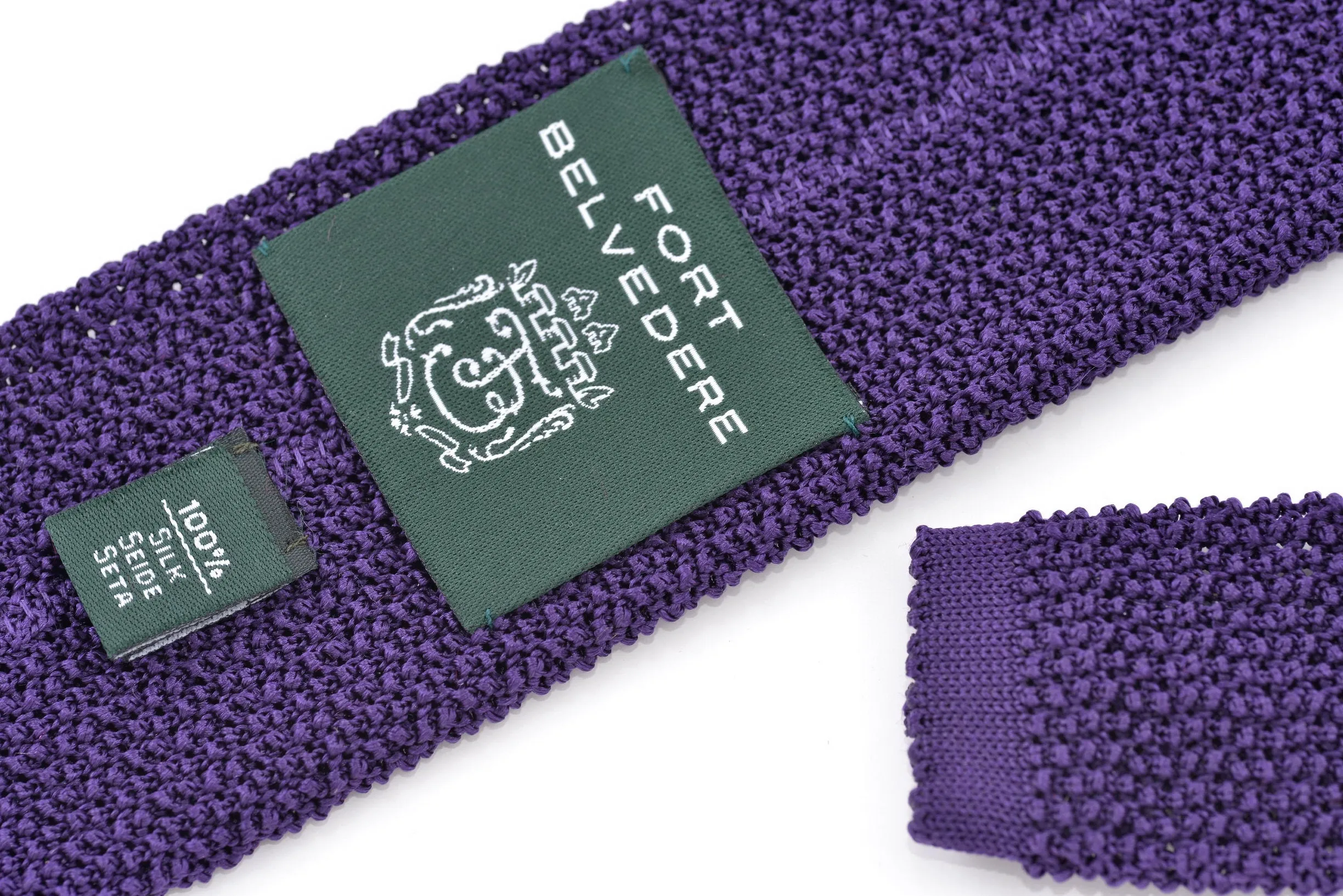 Imperial Purple Silk Knit Tie