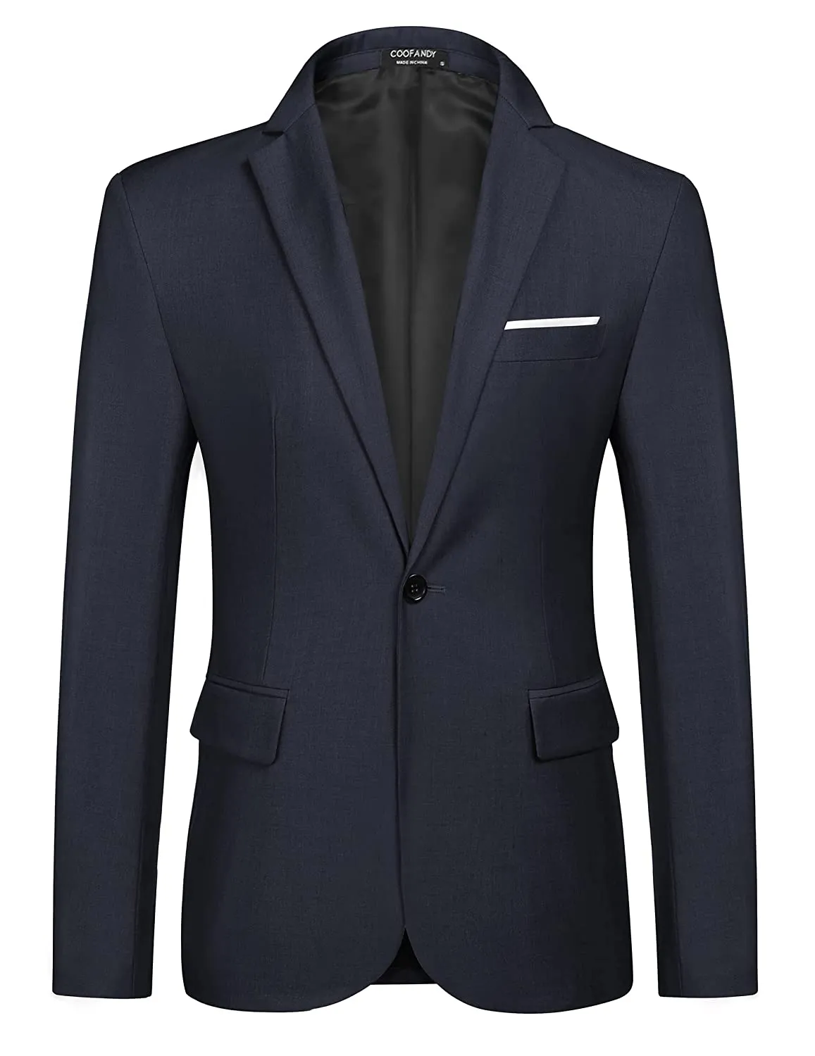 Lightweight One Button Notch Lapel Sporty Blazer