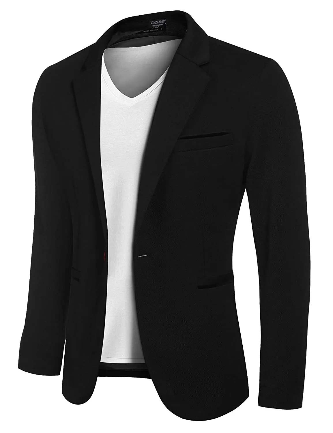 Lightweight One Button Notch Lapel Sporty Blazer