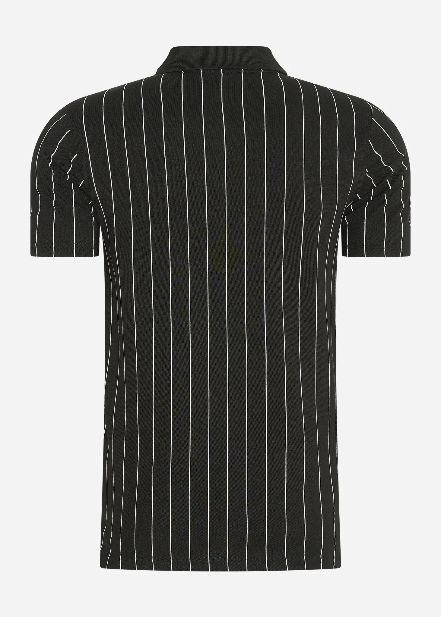 Luckenwalde polo shirt - black bright white striped