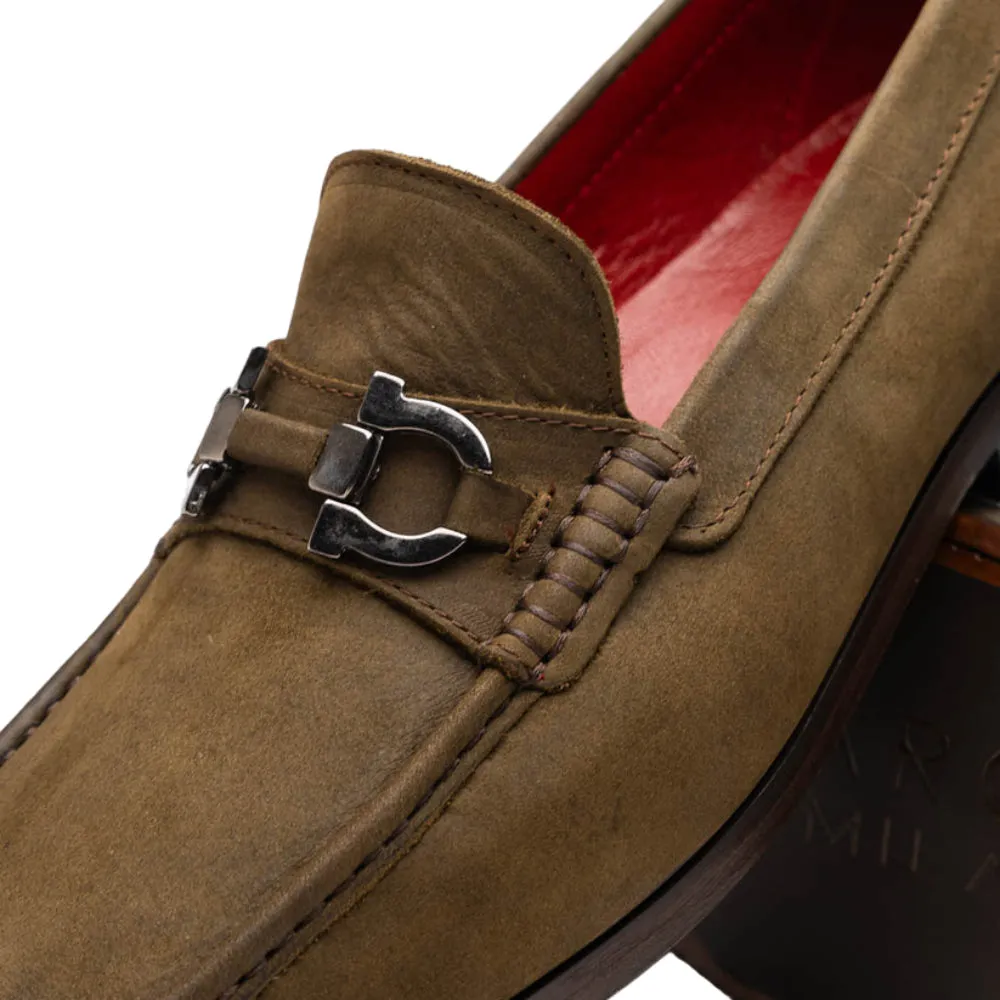 Marco Di Milano Cassarano Calf and Leather Crazy Olive