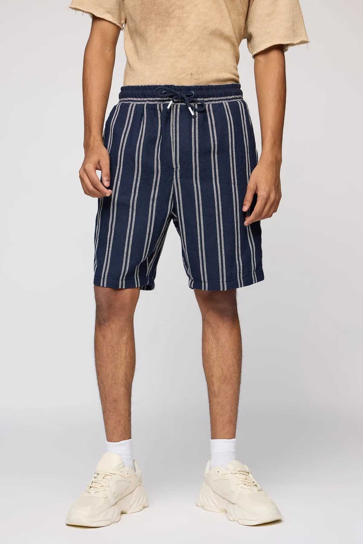 Nautical Navy and White Men's Staple Shorts