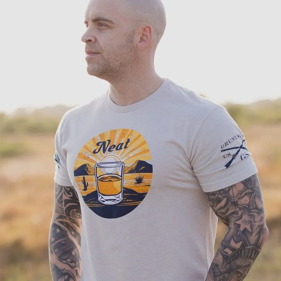 Neat Whiskey T-Shirt - Sand