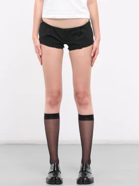 No Waist Suit Shorts (W23095NWS2-BLACK)