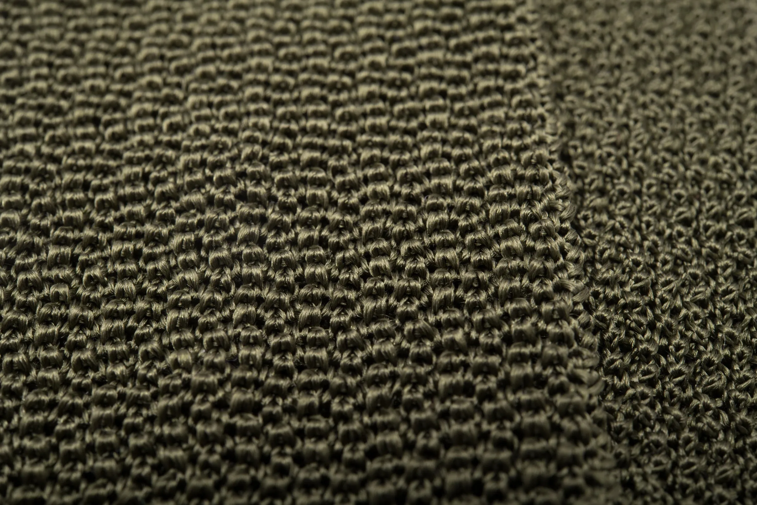 Olive Green Silk Knit Tie