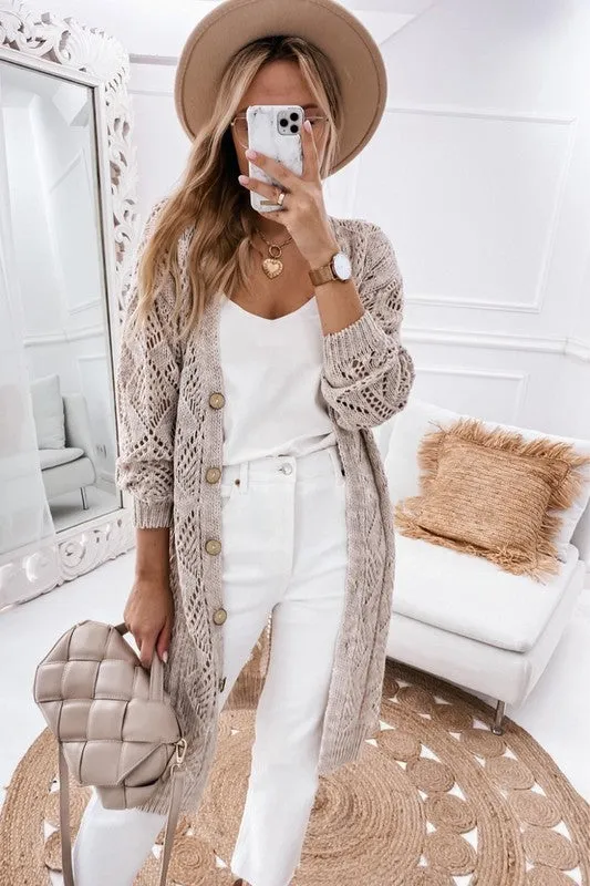 Oversized Button Cardigan