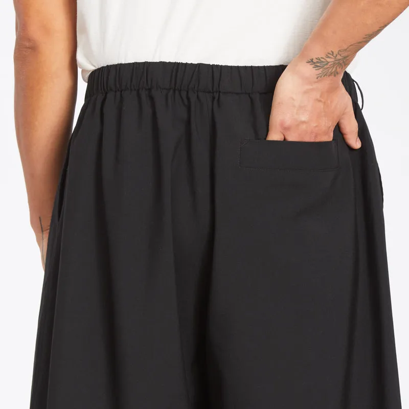 Palego Short - Black Tropical Wool