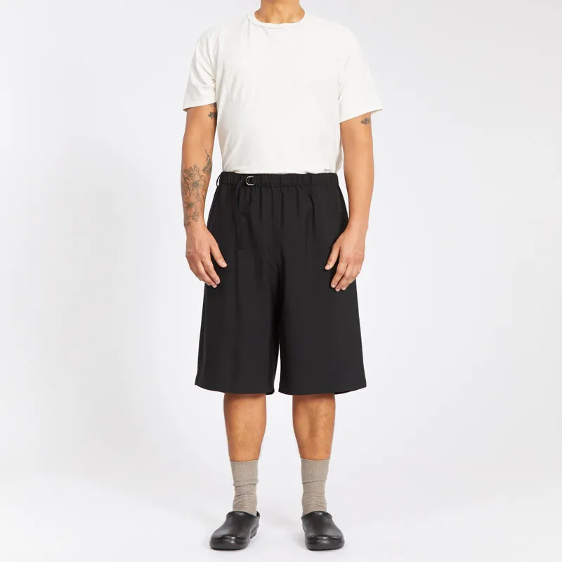 Palego Short - Black Tropical Wool