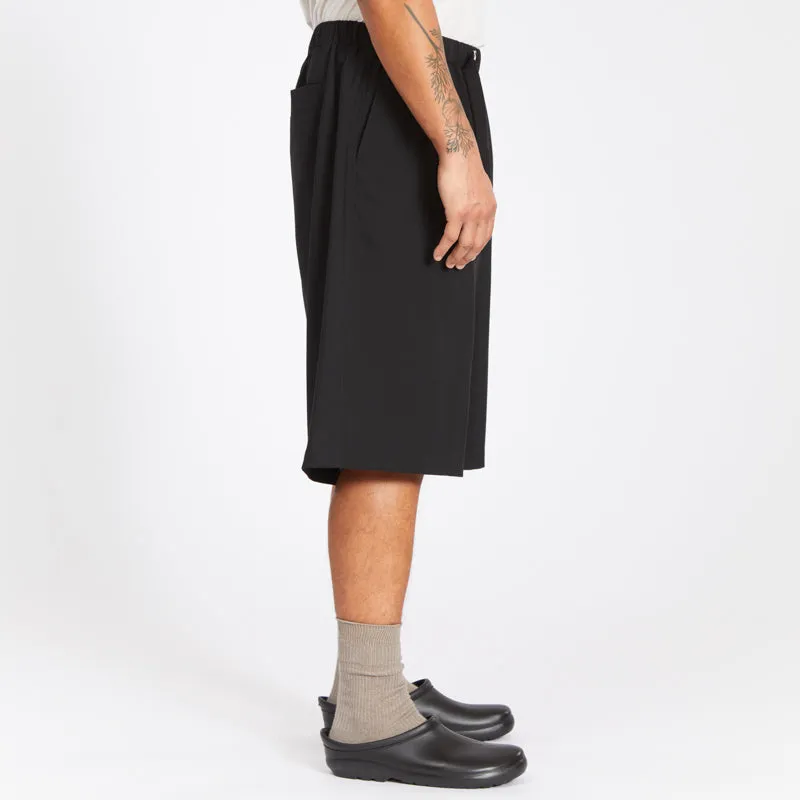 Palego Short - Black Tropical Wool