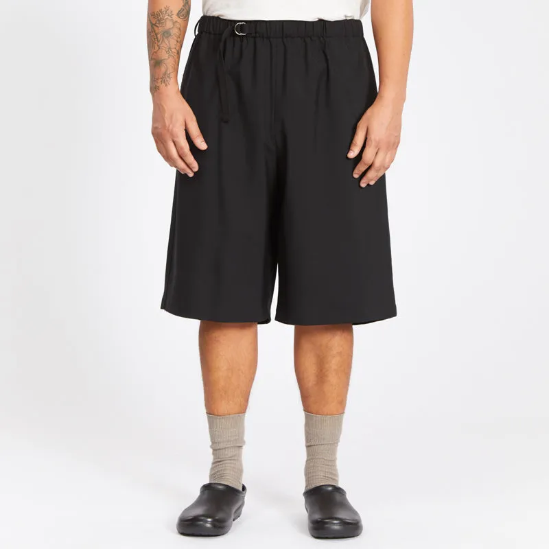 Palego Short - Black Tropical Wool