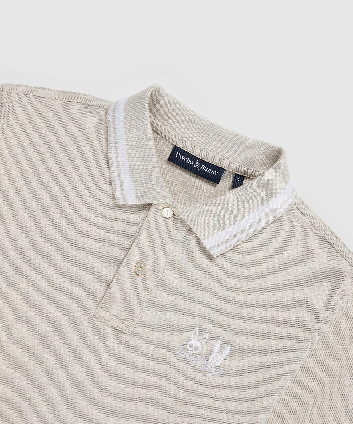 Psycho Bunny Kingwood Pique Polo - Natural Linen