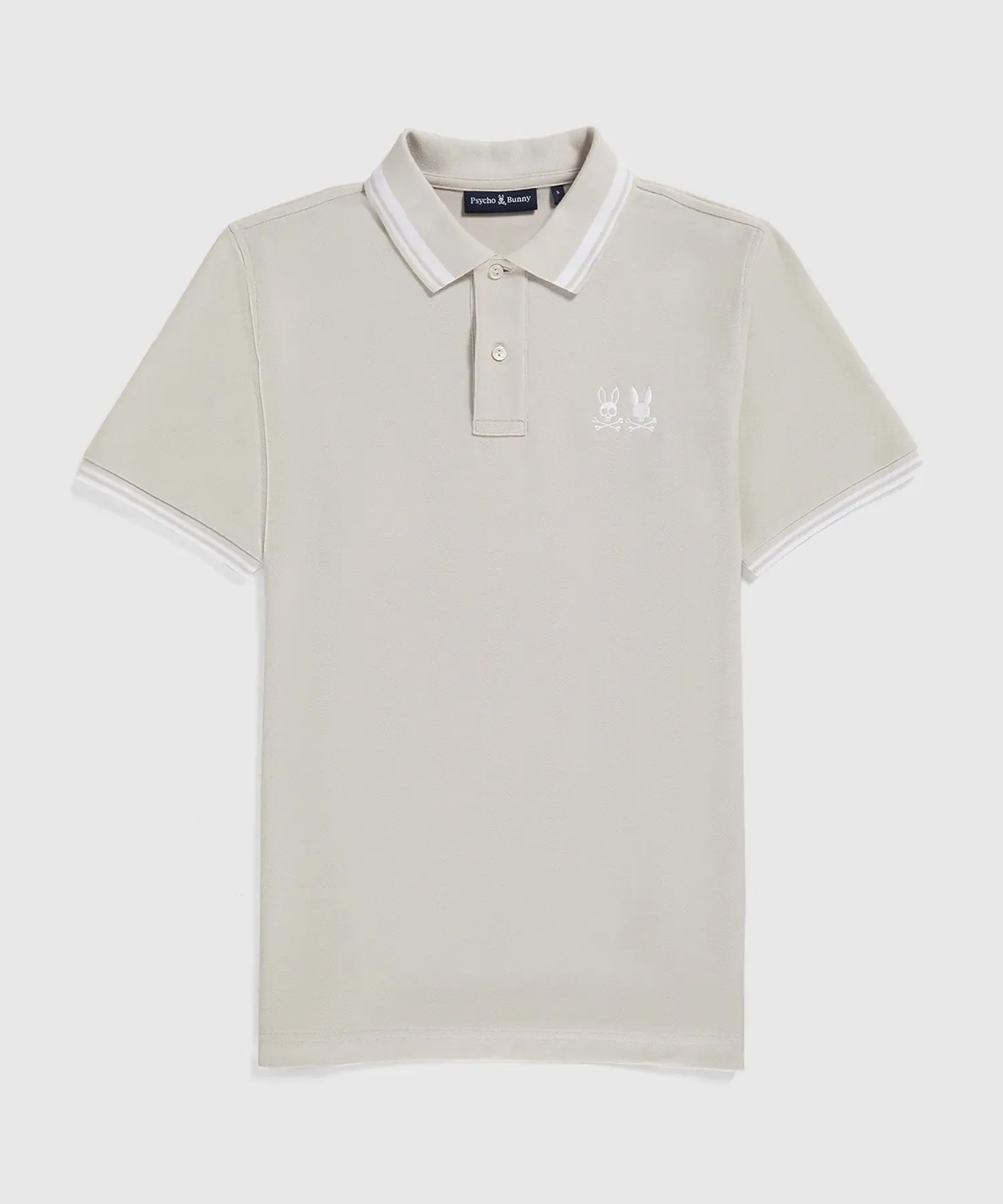 Psycho Bunny Kingwood Pique Polo - Natural Linen