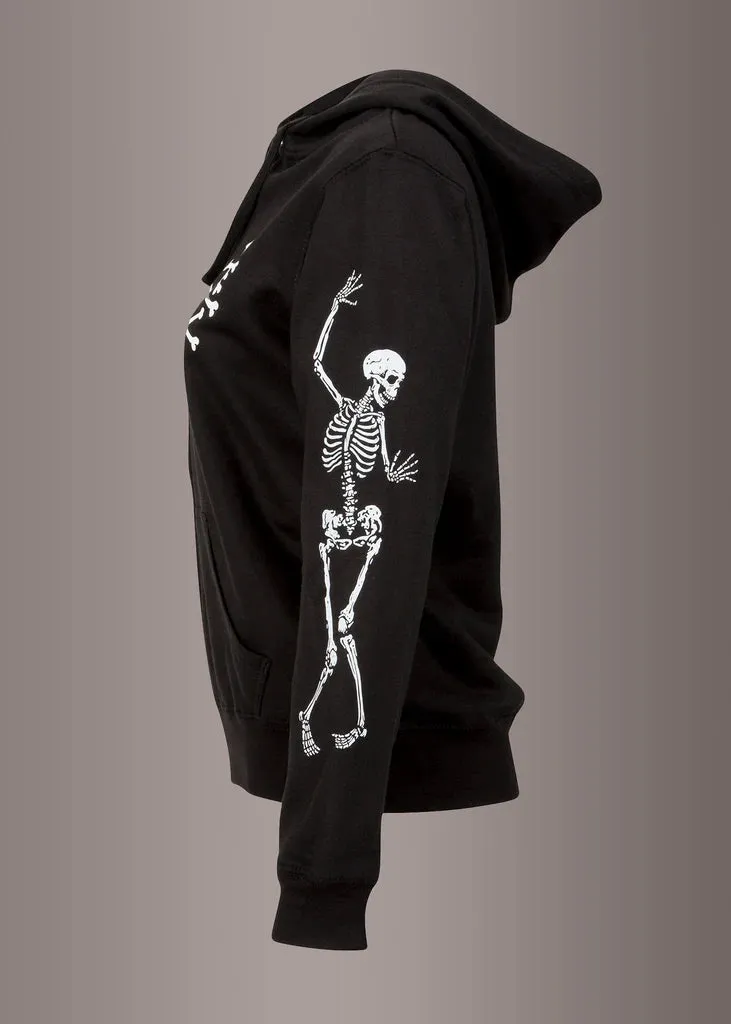 Rad to the Bone Skeleton Full Zip Hoodie