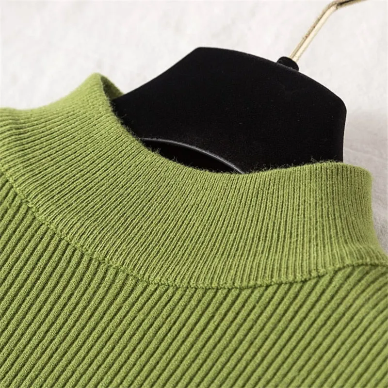 Soft Sweater Women Winter Turtleneck Long Sleeve