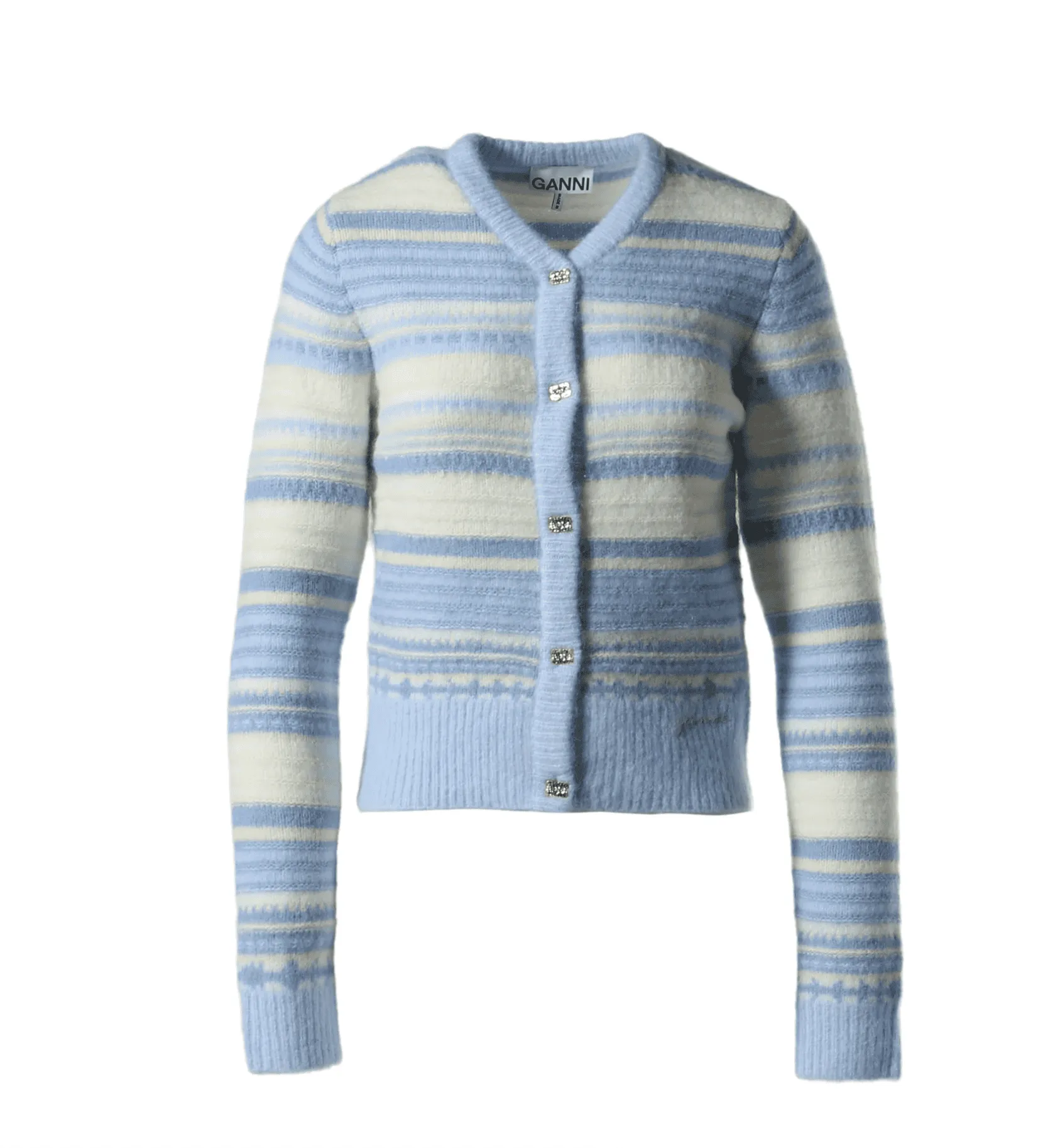 Soft Wool Stripe Cardigan