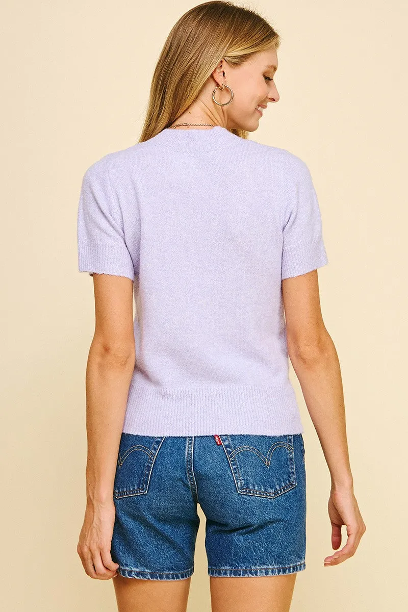 Soft Yarn Short Sleeve Top