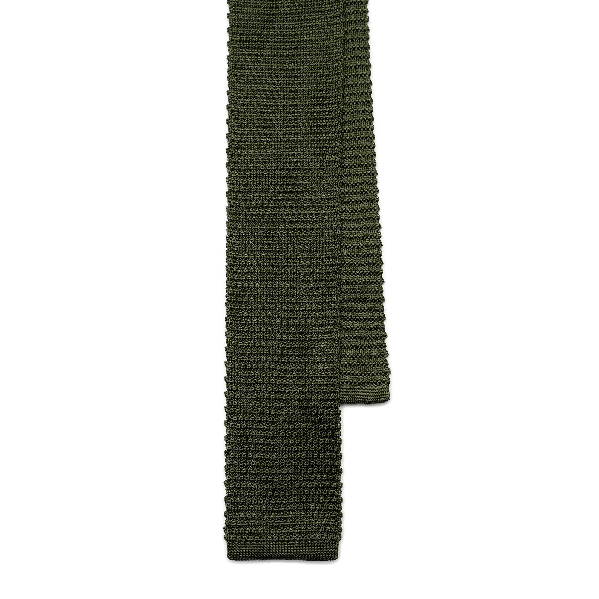 Ties - Olive Silk Knit