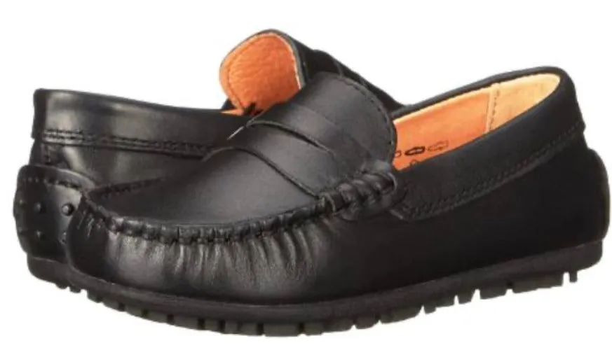 Umi Metro David Black Leather Loafer