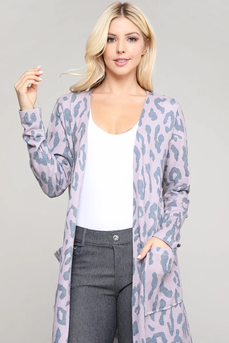 Wild for It Leopard Print Cardigan