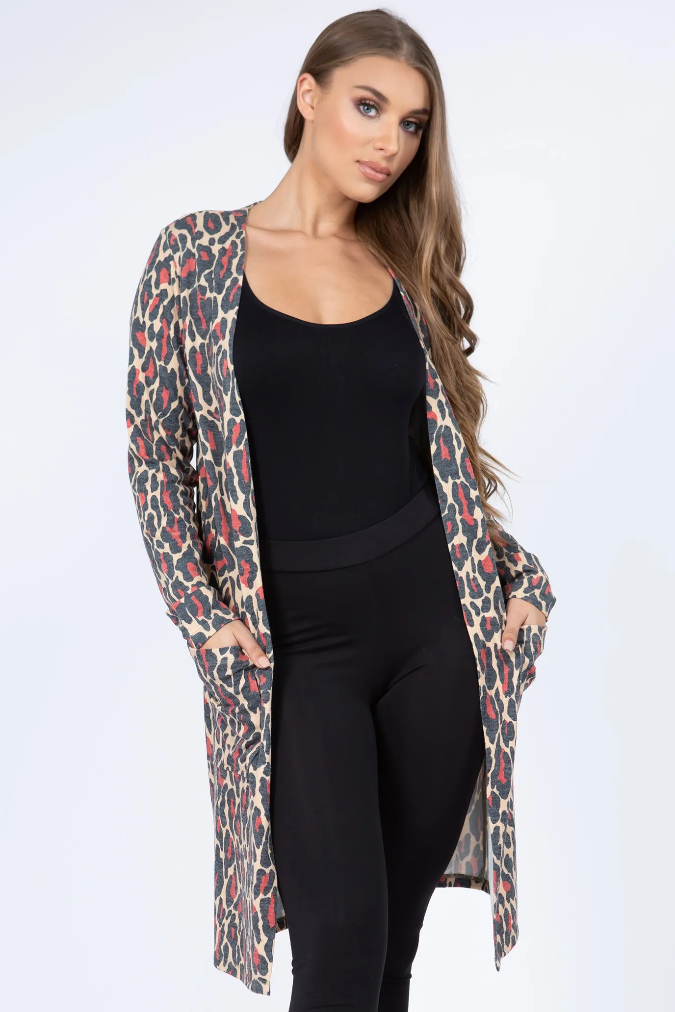 Wild for It Leopard Print Cardigan