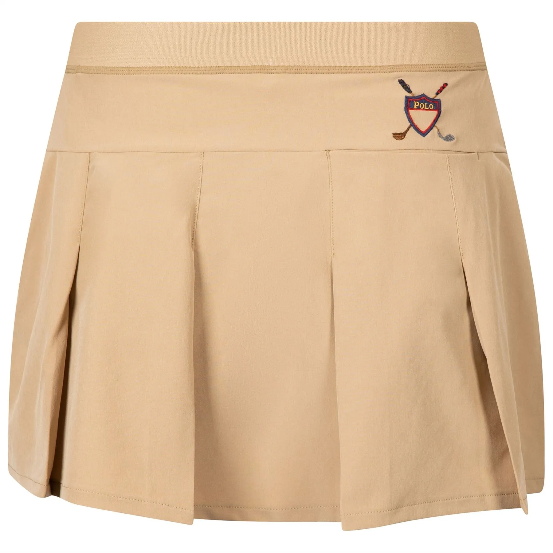 Womens Pleated Four-Way-Stretch Skort Classic Khaki - SS24